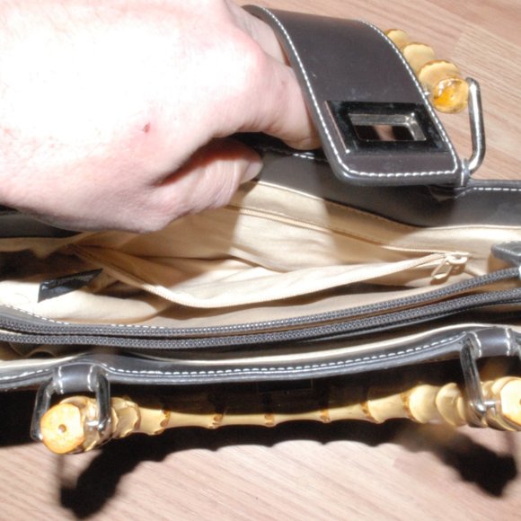 Preston and York Hand Bag Bamboo Handles - Picture 3 of 4